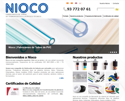 Nioco | Fabricantes de tubos termoplsticos y plstico tcnico